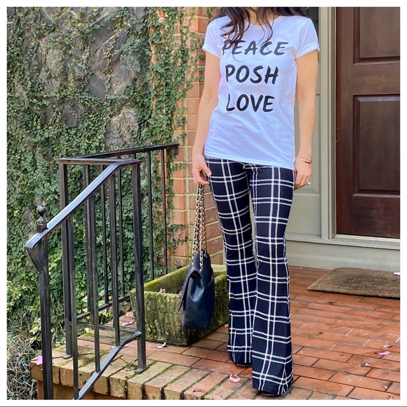 ✨LAST ONE✨Fabulous checkered wide bell flare pants - Picture 6 of 7